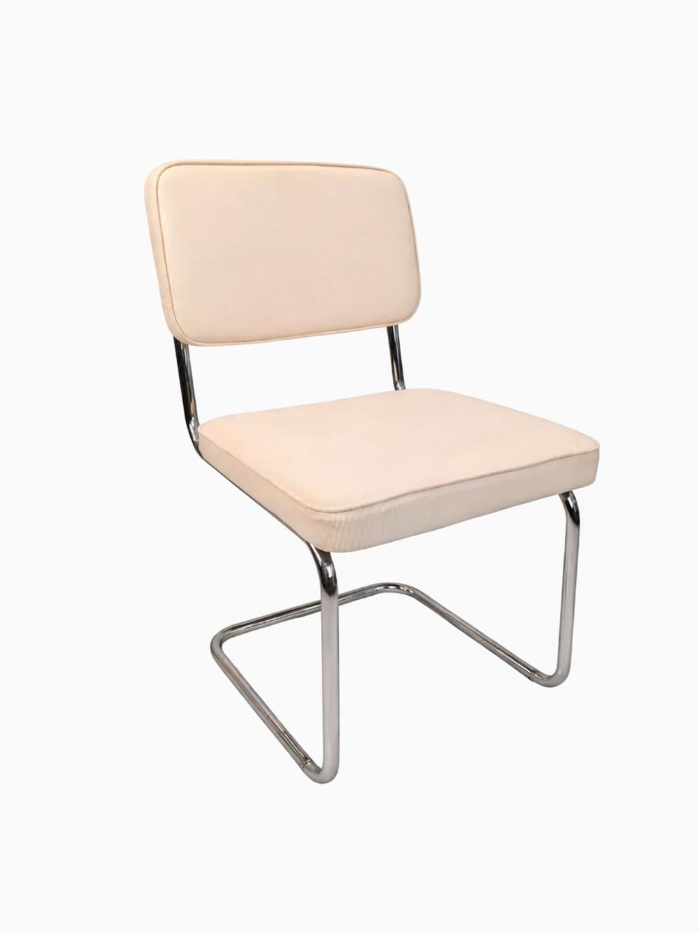 Стул с хромированными ножками SONIA BEIGE FABRIC 1