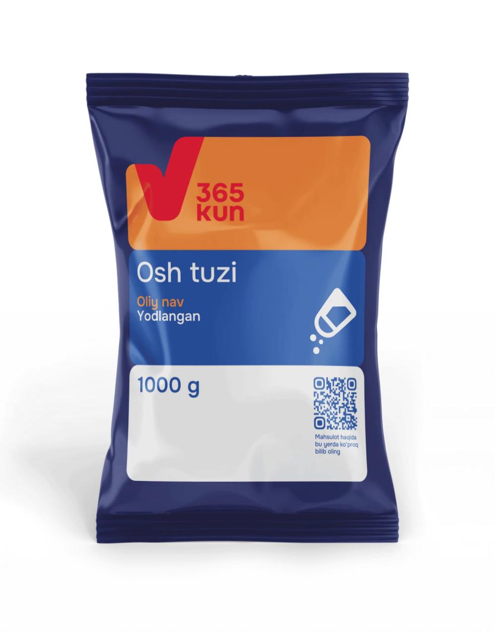 Соль высший сорт 365 kun 1кг 2