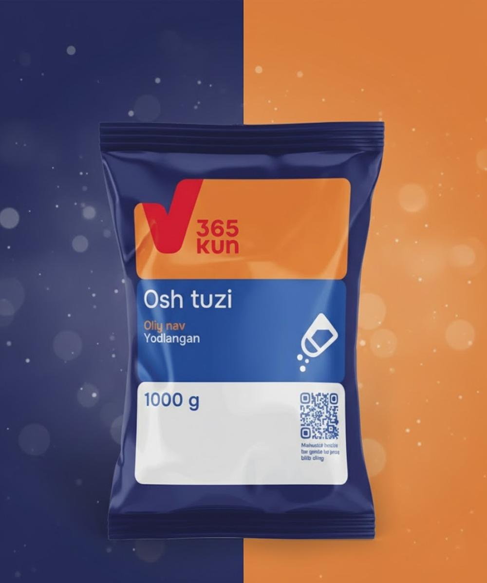 Соль высший сорт 365 kun 1кг 1