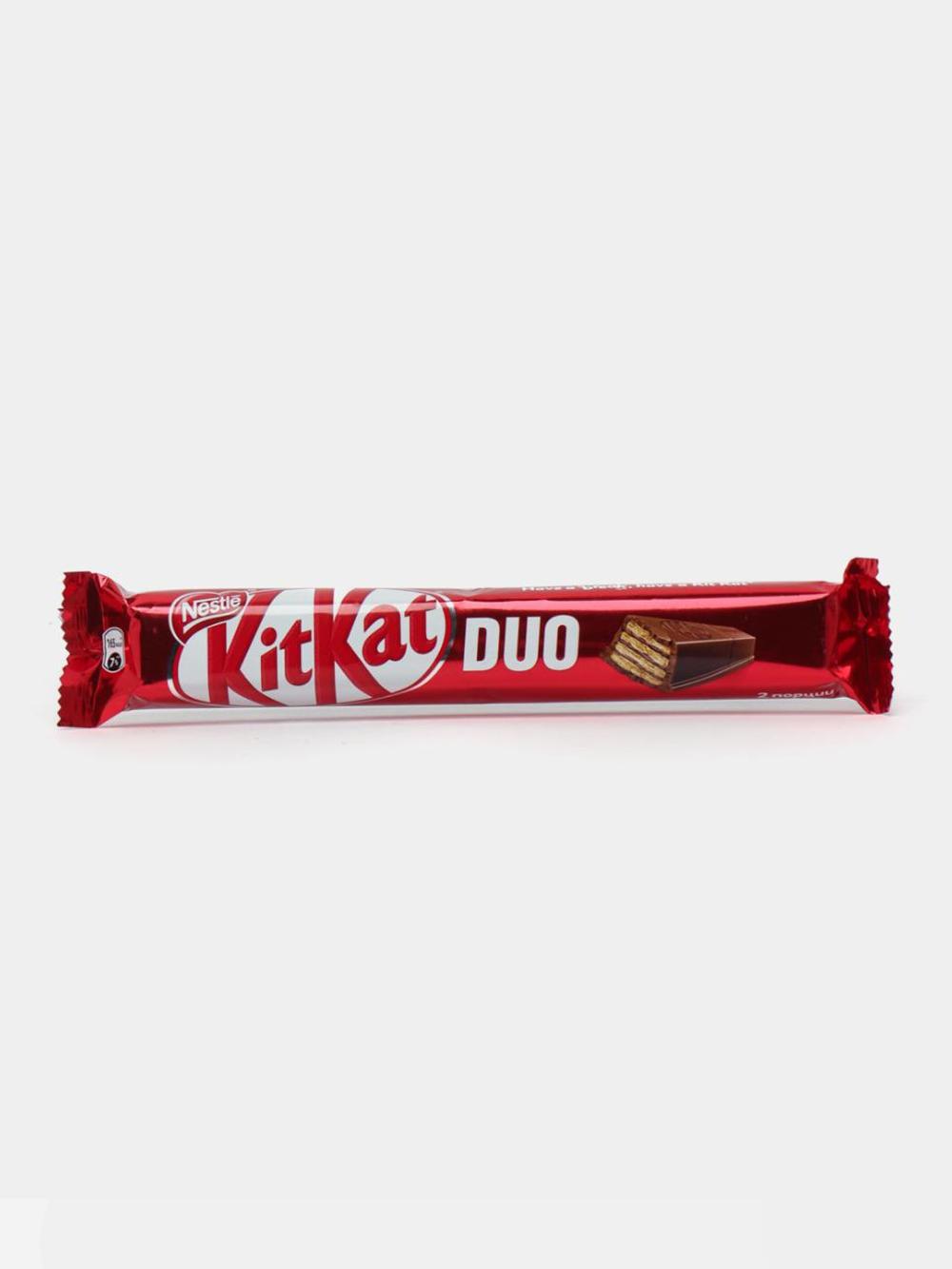 Шоколадный батончик KitKat Duo с хрустящей вафлей. Минимальный заказ от 10 шт. 1