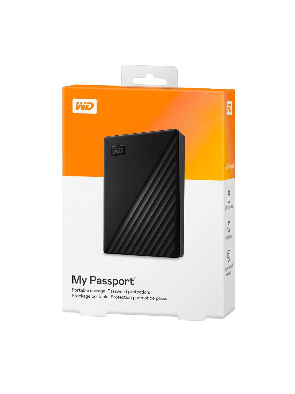 Внешний хард, портативный жесткий диск WD My Passport 4 TB USB 3.0 1