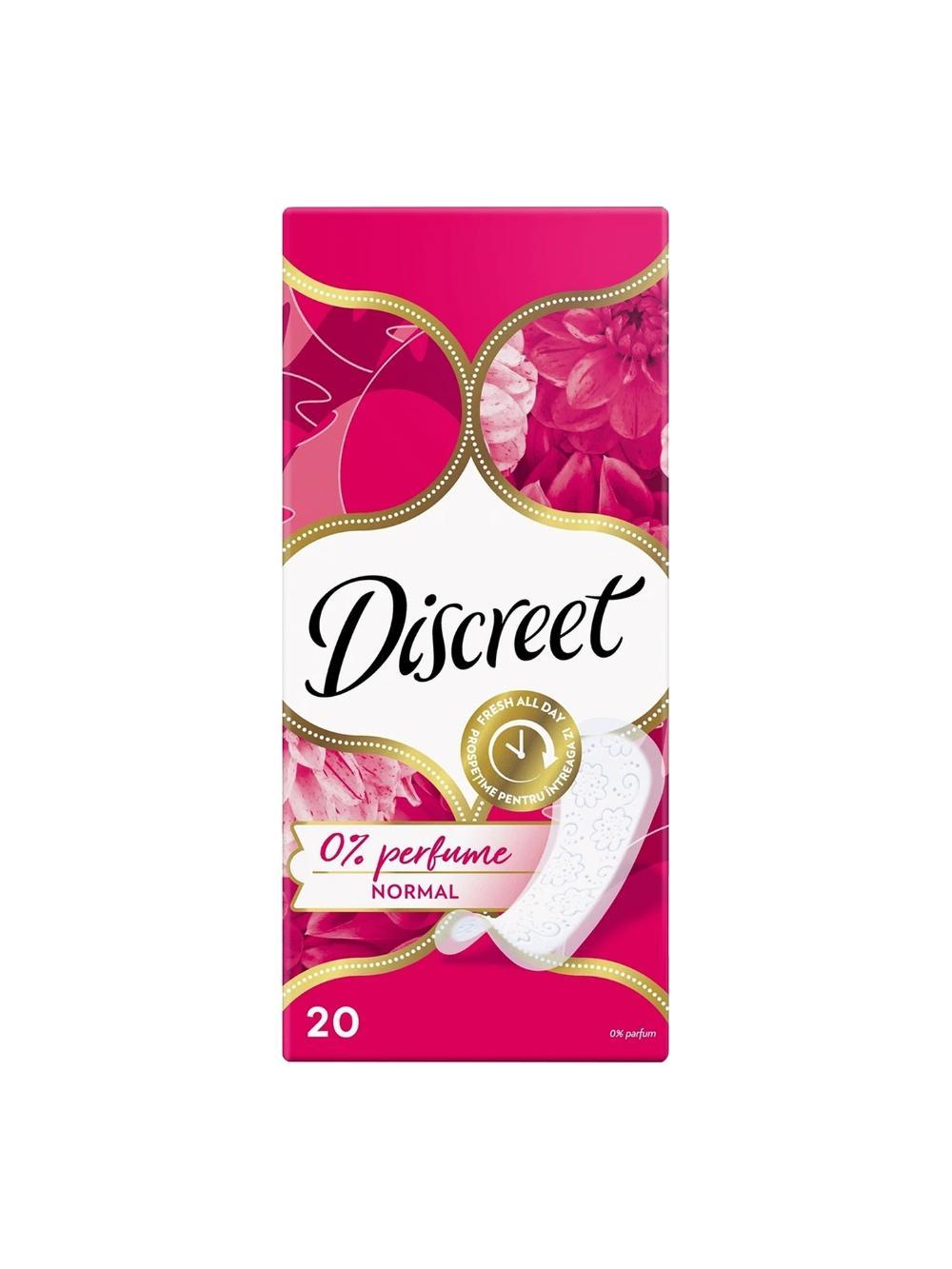 DISCREET Ежедневные прокладки Normal без запаха 20 шт 1