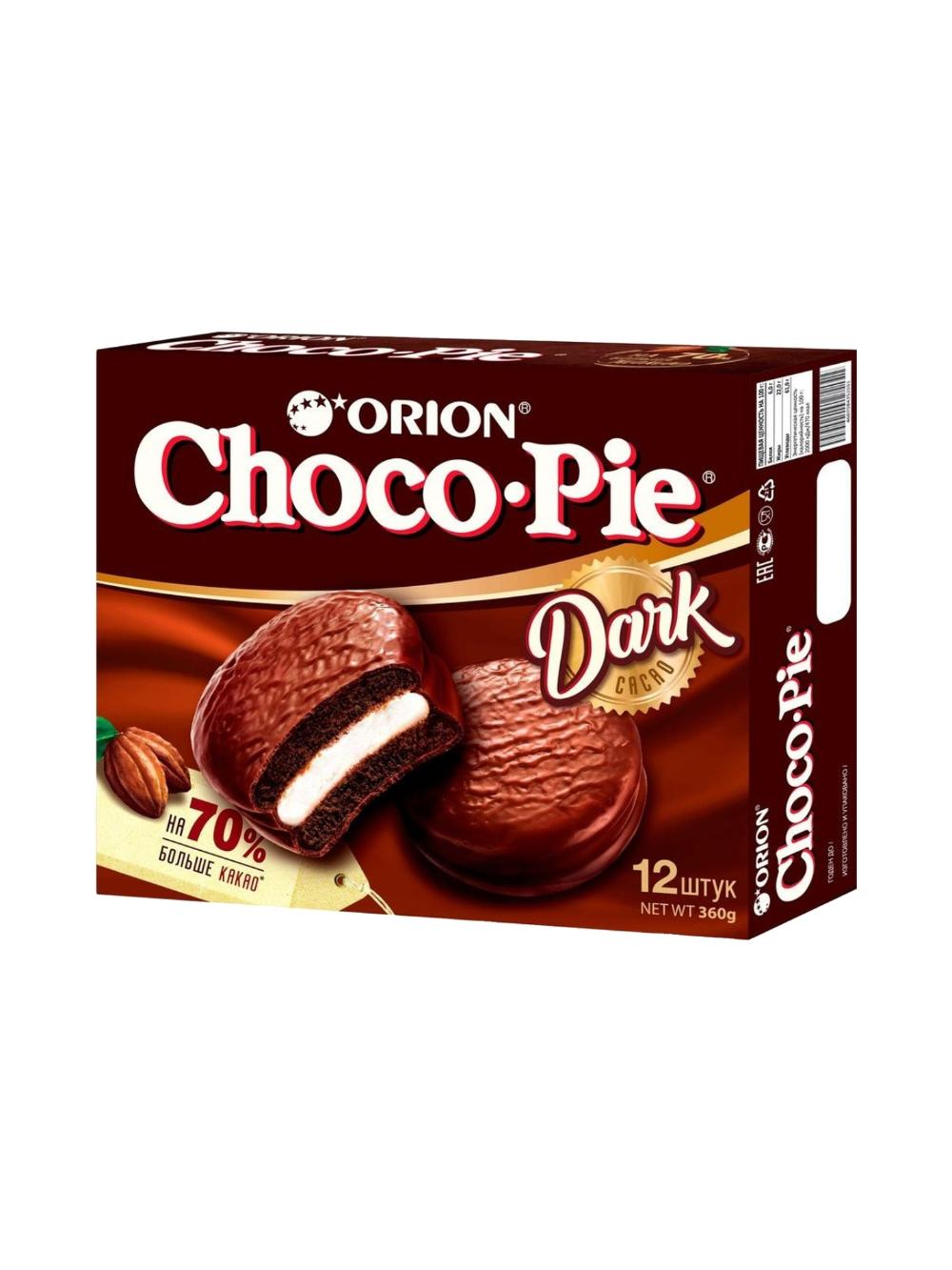 Печенье Choco-Pie Dark, в шоколадной глазури, 360 г 1