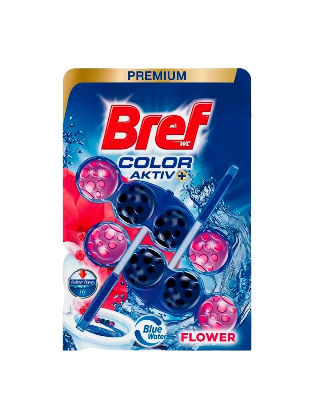 Туалетный блок Bref Color Active, Flower, 2x50 г 1