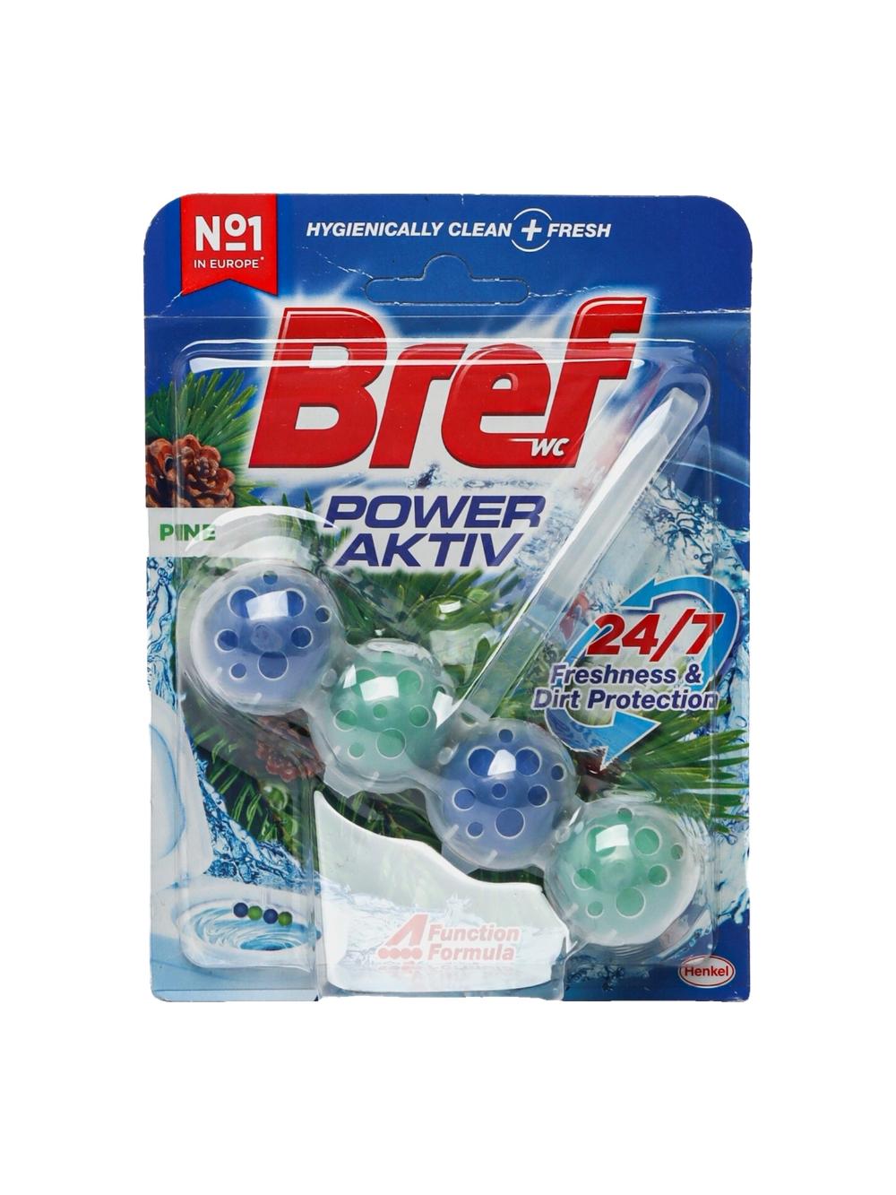 Туалетные блоки для унитаза Bref Power Aktiv Pine, 50 г 1