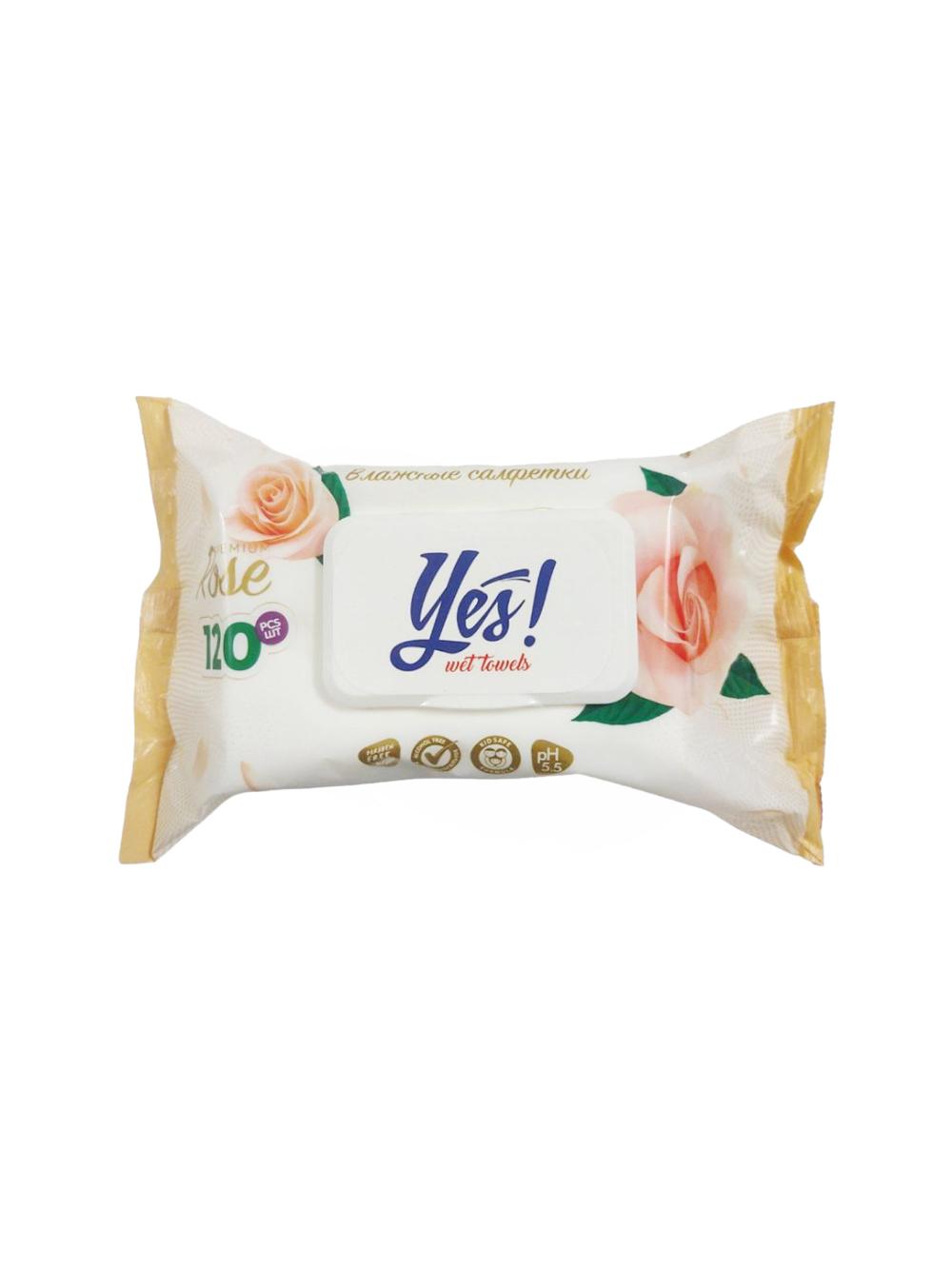 Влажные салфетки Yes Rose, 120 шт 1