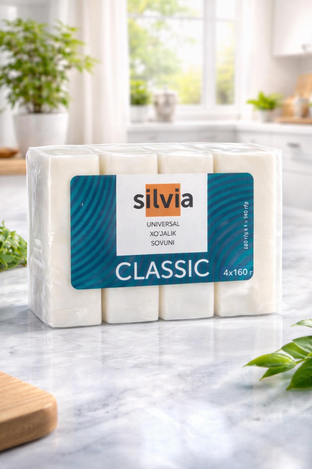 Silvia Classic xo‘jalik sovuni 4x160 gramm 1