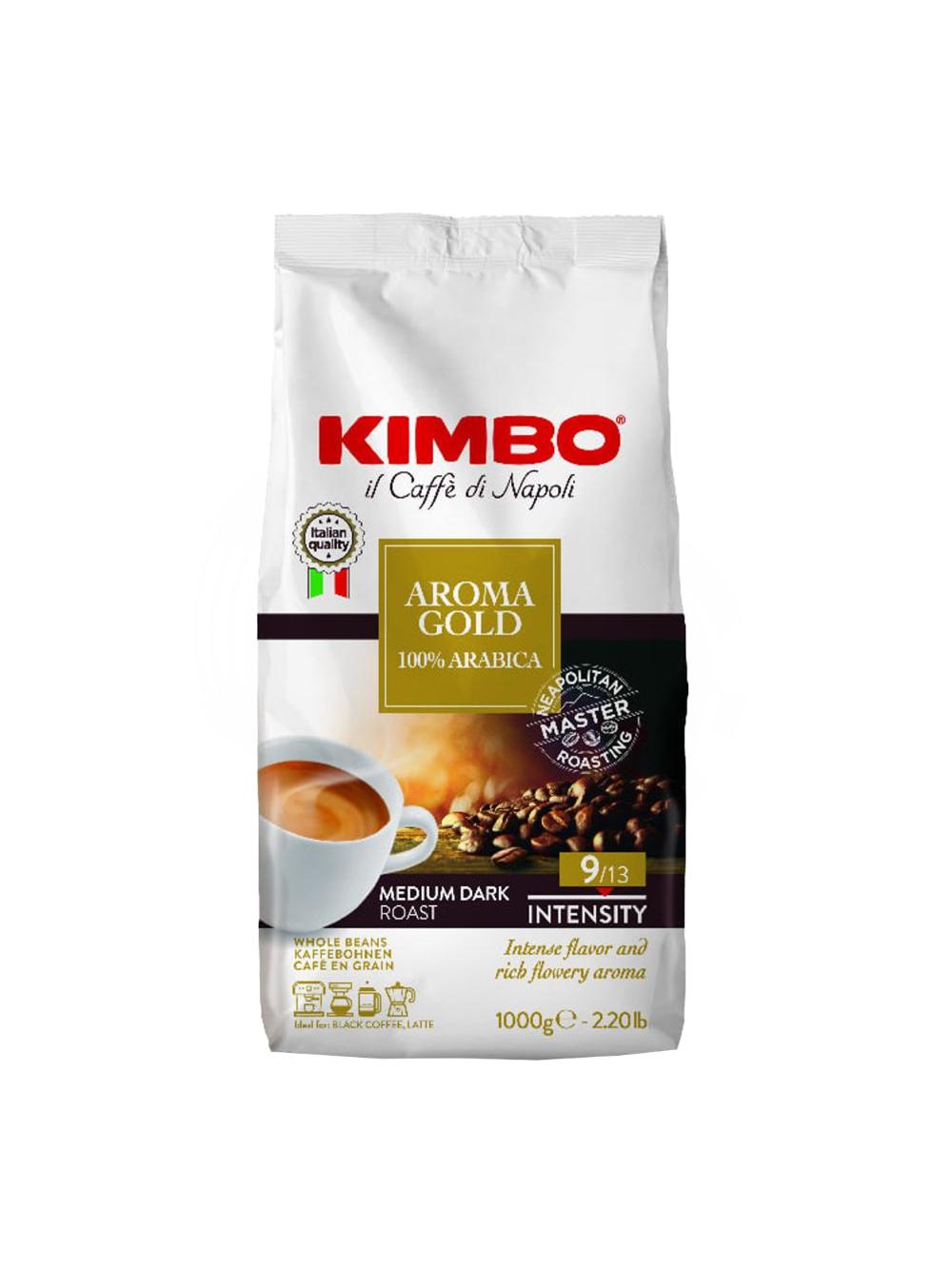 KIMBO АROMA Gold 100%Ar 1kg BNS Кофе зерновой Кимбо Арома Голд 100% арабика 1 кг, средней обжарки 014086 1