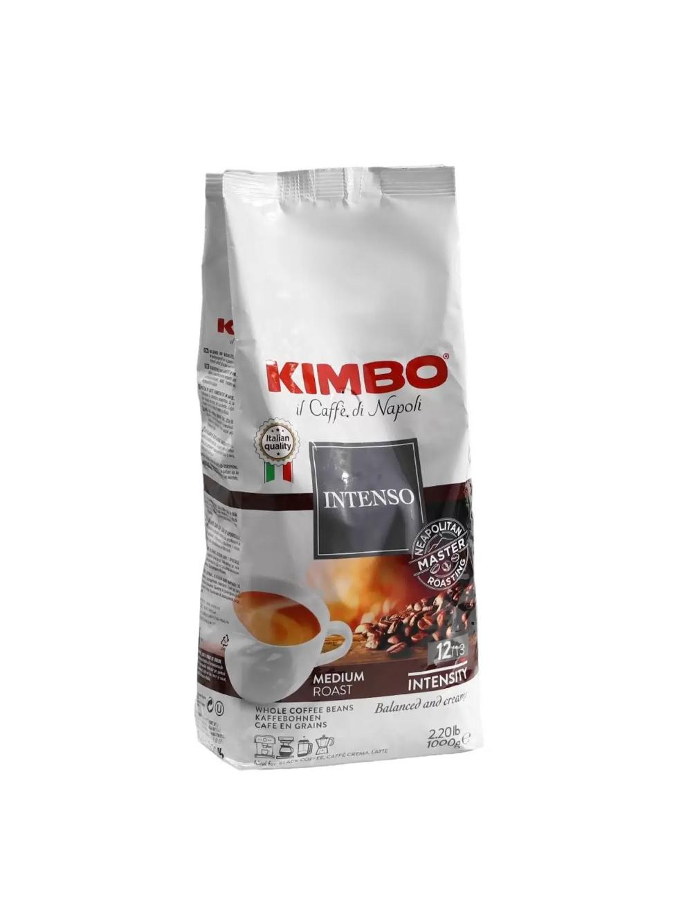 KIMBO lNTENSO 250g BNS Кофе зерновой ИНТЕНСО бленд арабики и робусты 80/20, крепкий, с горчинкой 259 гр 014097 1