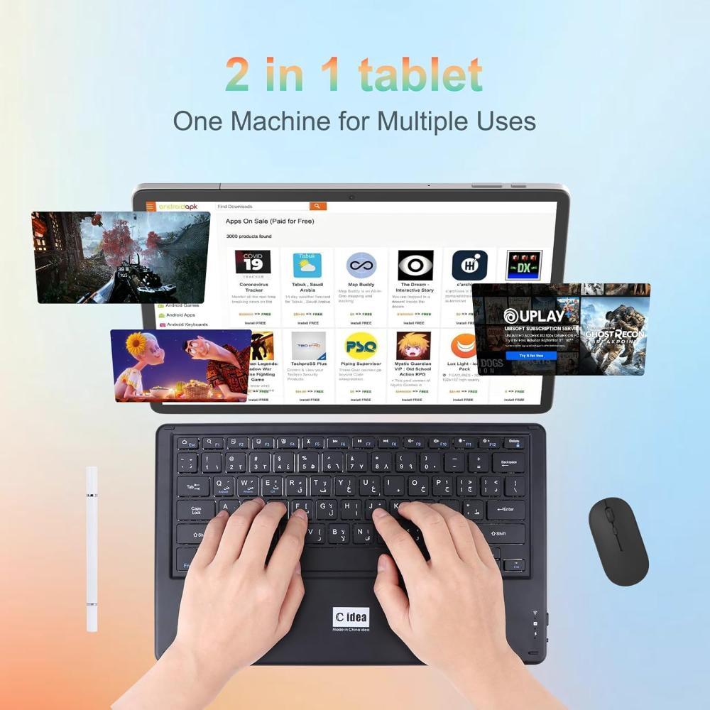 Большой Планшет-Ноутбук C Idea СM14000 plus 14" 5G, клавиатура, мышь, стилус все в одном. 7