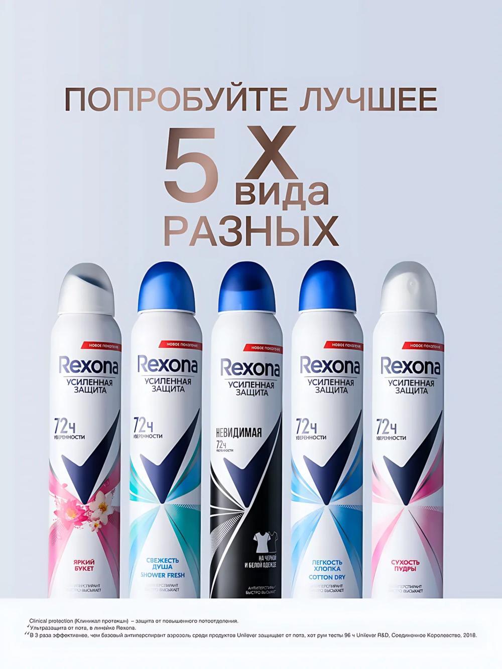 Rexona Дезодорант женский спрей антиперспирант , 200 мл. Аромат: яркий букет. 2