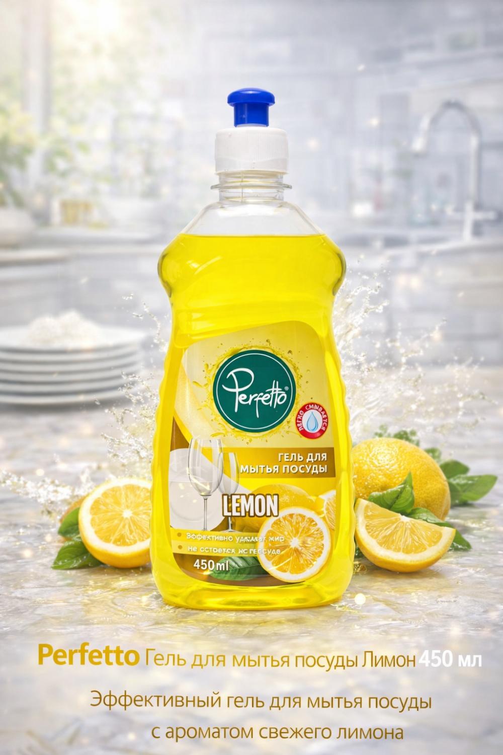 Perfetto limonli idish yuvish geli 450 ml 1