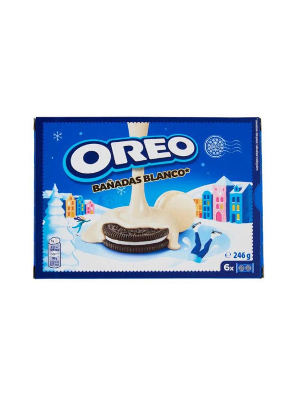 Sutli shokolad qoplamasidagi Oreo Banadas Bianco pechenyesi, 246 g 1