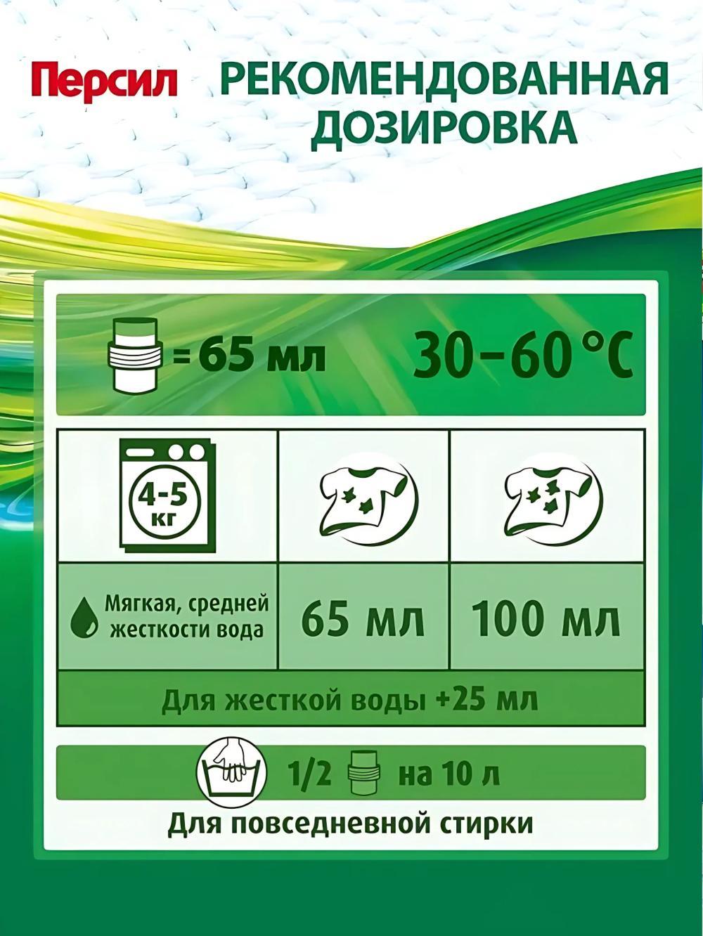 Гель для стирки Persil Power Gel Свежесть от Вернель 1,95л * 2шт, 60 стирок. 3