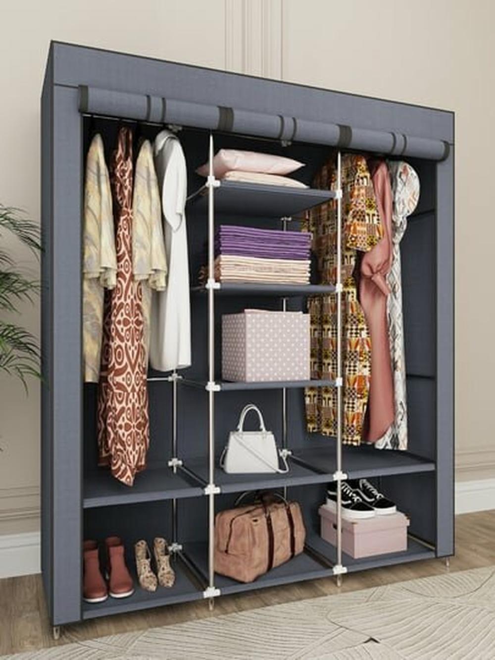 Matoli shkaf organayzer, javon kiyimlar va poyabzallarni saqlash uchun garderob 130*45*175 3