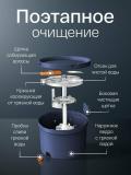 Швабра с ведром с отжимом, швабра с очистителем окон, черная/синяя, вращающаяся на 360° 3