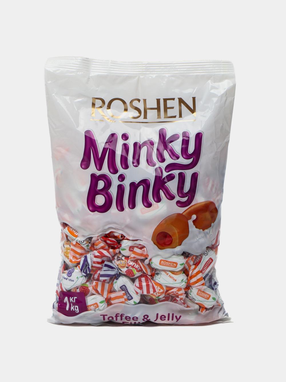 Ирис Roshen Minky Binky с желейной начинкой, 1 КГ. Цена указана за 1 КГ, Минимальный заказ 2КГ. 2
