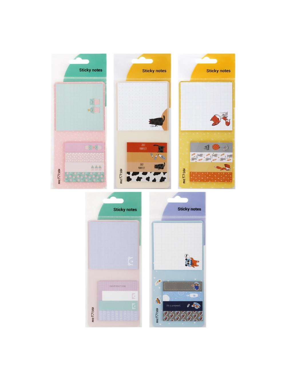 Yelimli varaqlar va blok MESHU 7474 mm, 60*15 mm, 25 varaq, assorti MS_87514Т (20/480), minimal buyurtma 1 pachka, 1 pachkada 20 ta, narx bitta pachka uchun ko'rsatilgan 1
