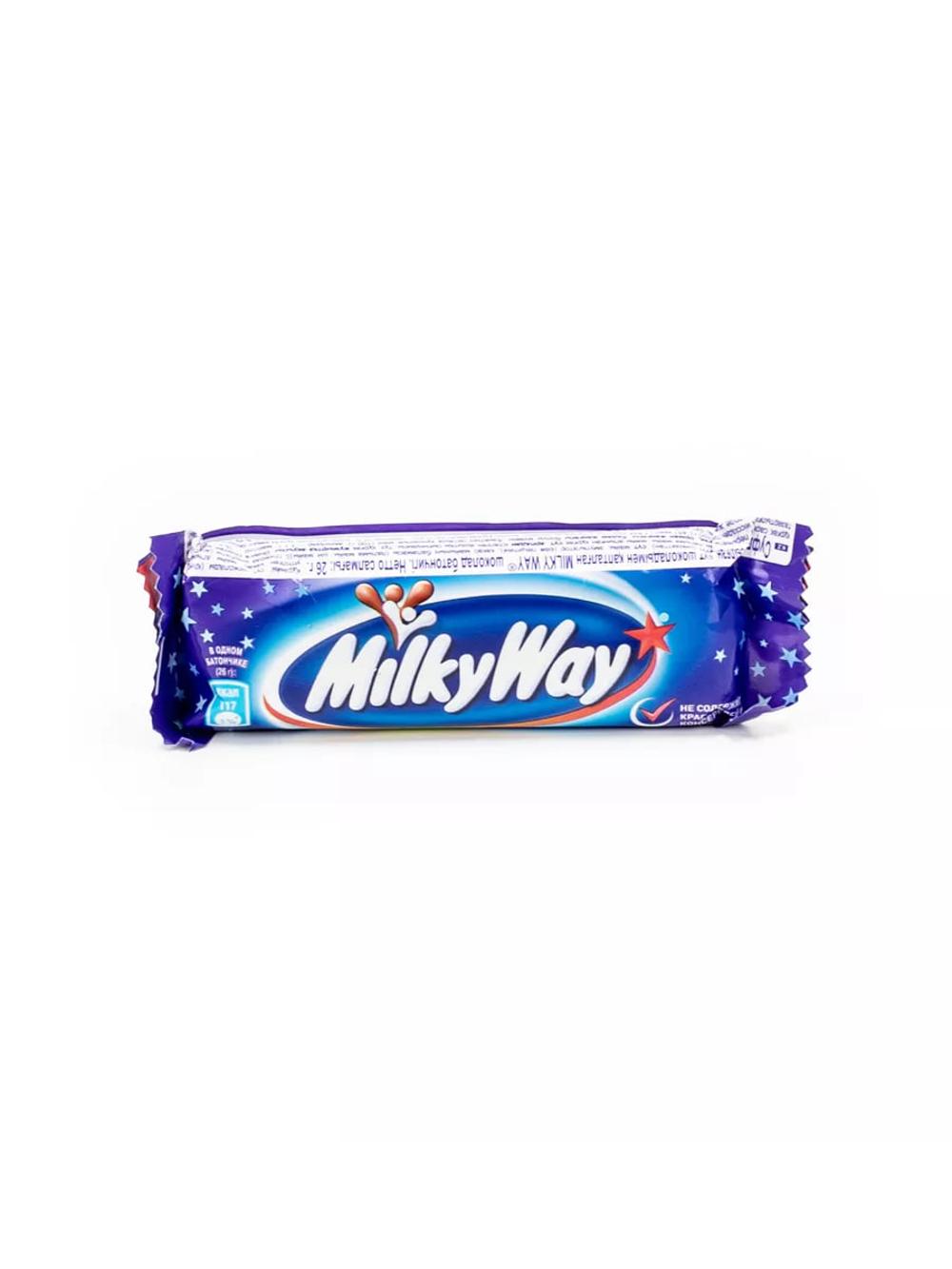 Sutli shokoladli baton Milky Way, 26 g, Minimal buyurtma 1 ta paket, har bir paketda 36 dona 1