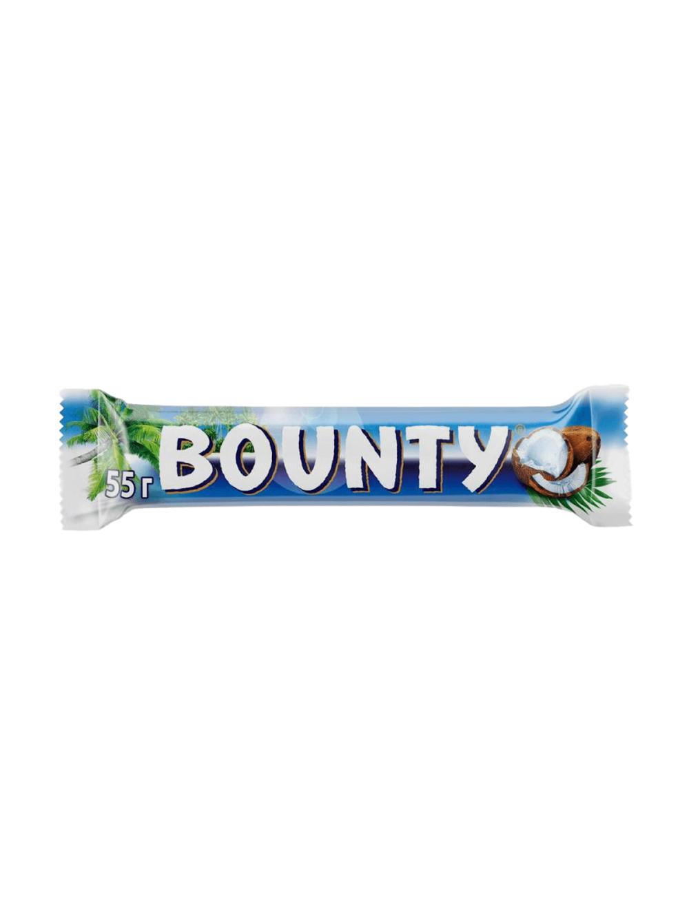 Шоколадные батончики Bounty, 55 г, Минимальный заказ от 10 шт 1