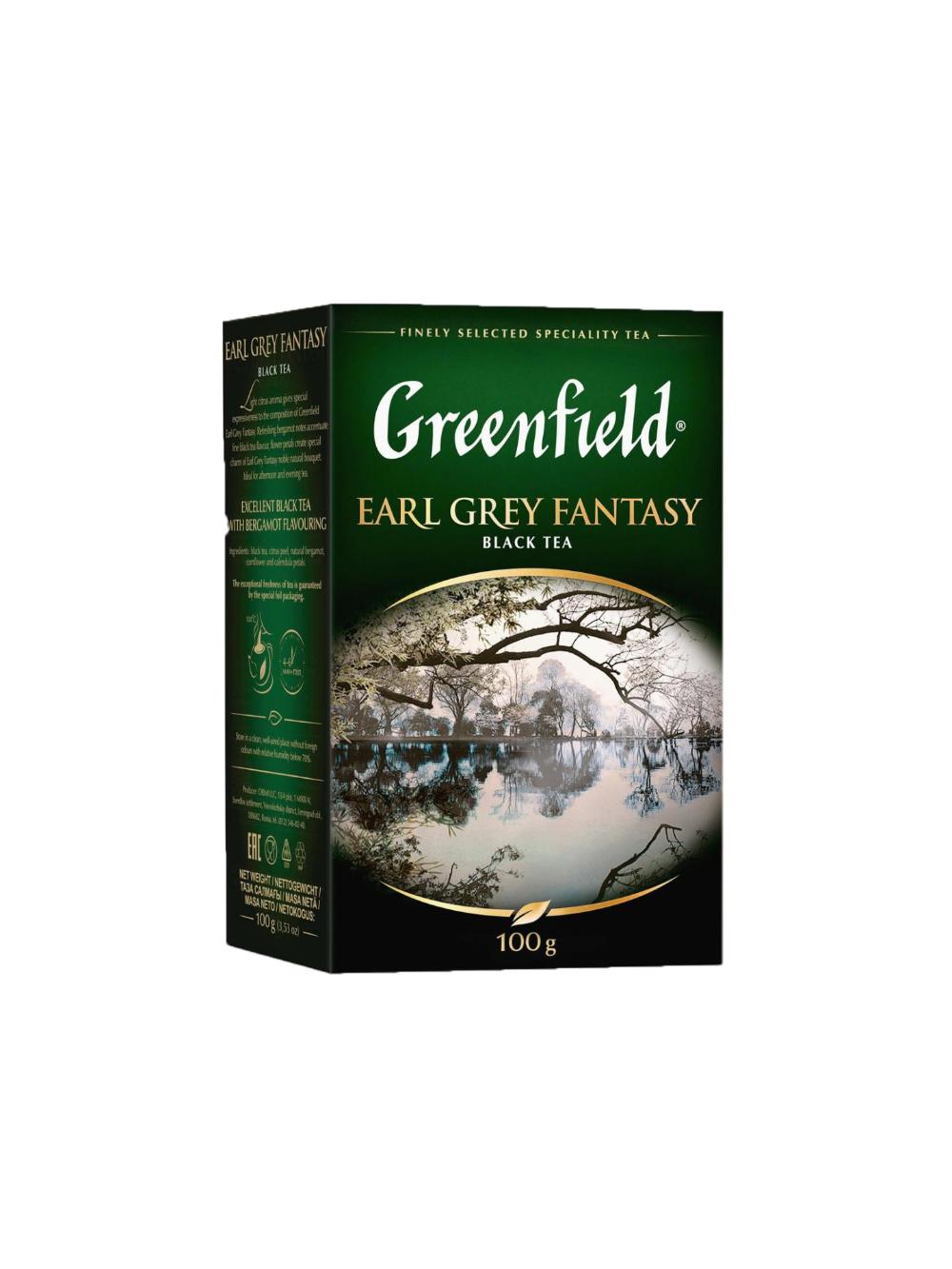 GREENFIELD qora choy EARL GREY 100gr x 14 1