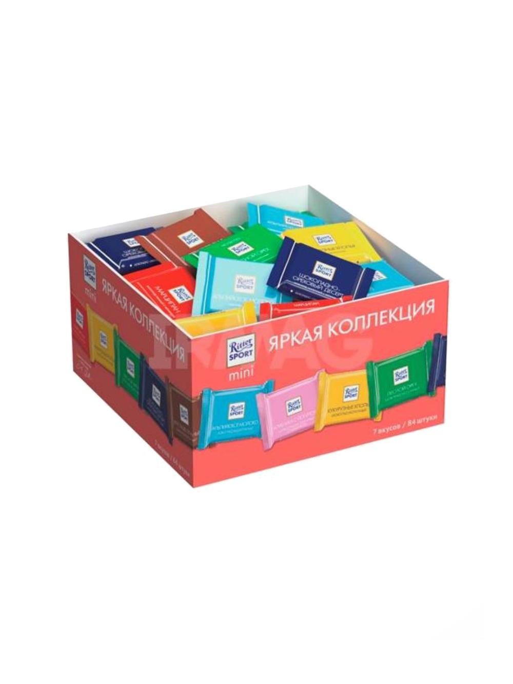 Ritter Sport "Яркая Коллекция" Набор мини-шоколада, 7 вкусов, 1 кг 1