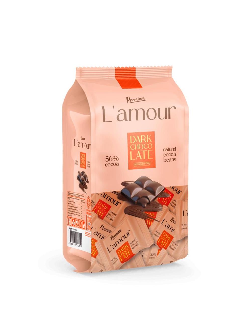 L'amour Premium (Темный с начинкой типа пралине) (450гр) 1