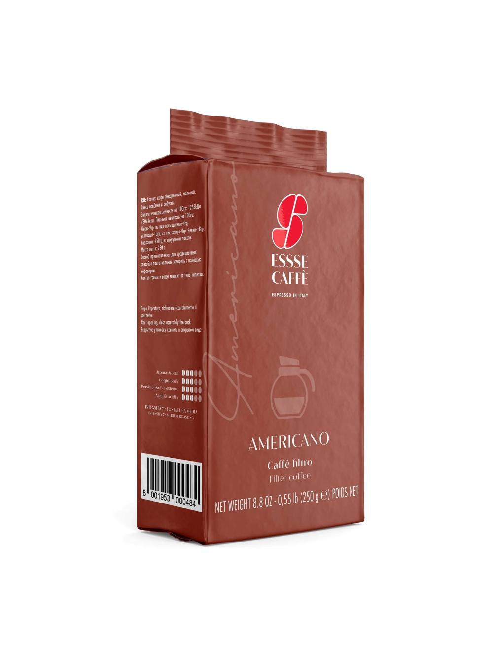 Essse Caffè Americano maydalangan qahva, 250 g 1