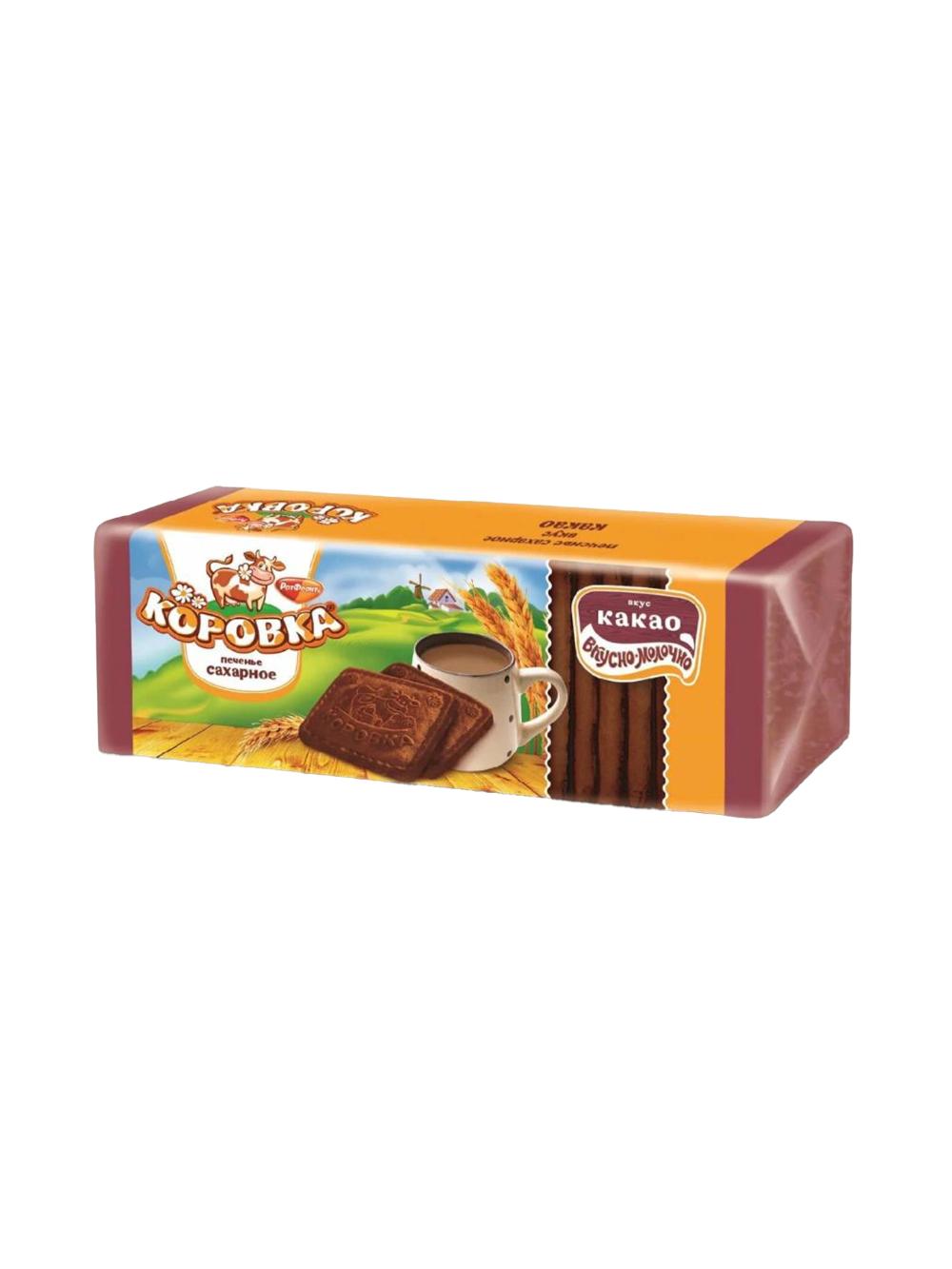 Печенье "Коровка", сахарное с какао, 375 гр 1