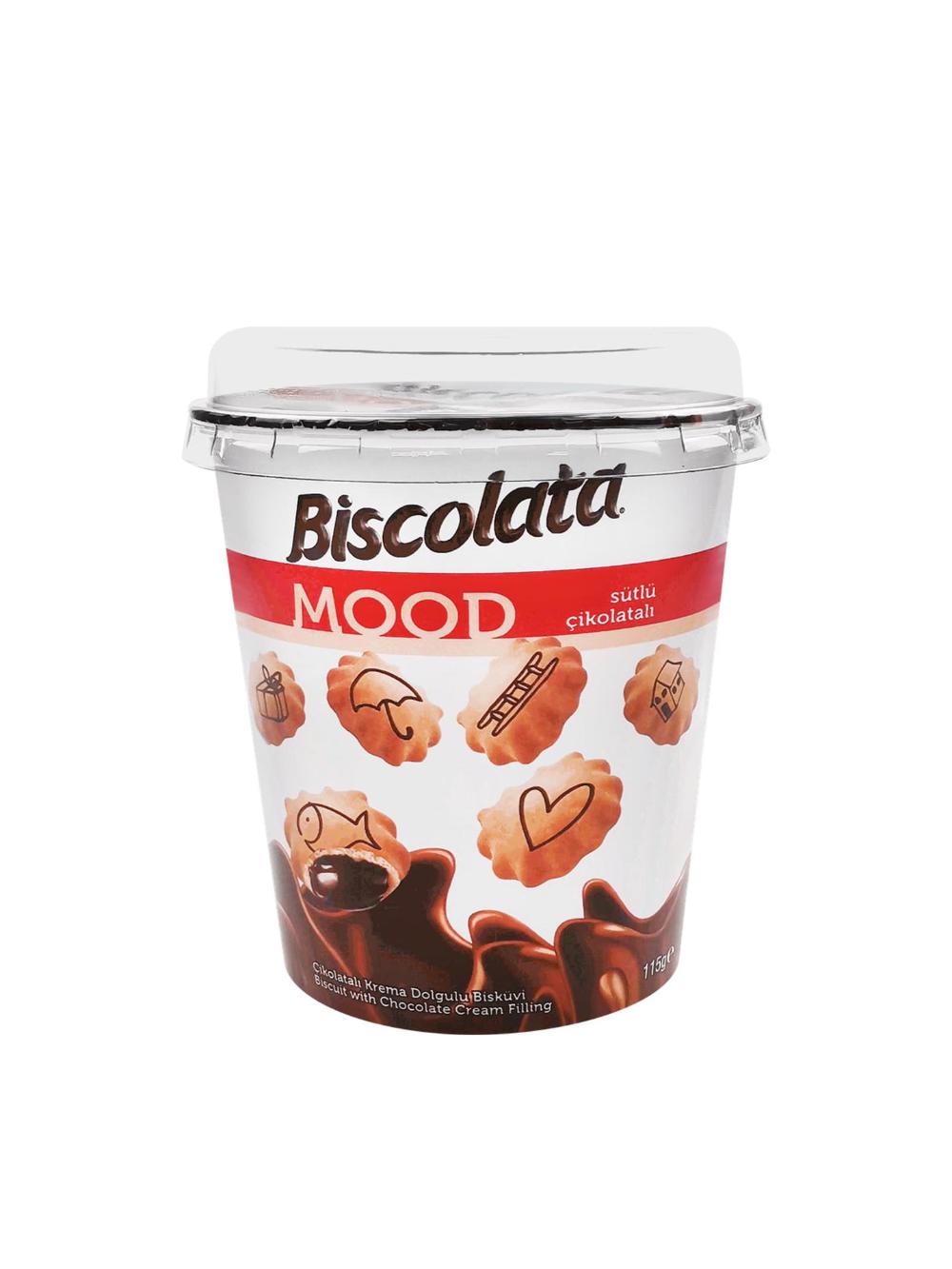 Shokolad kremli to‘ldirmali pechenye Biscolata Mood, 115 g 1
