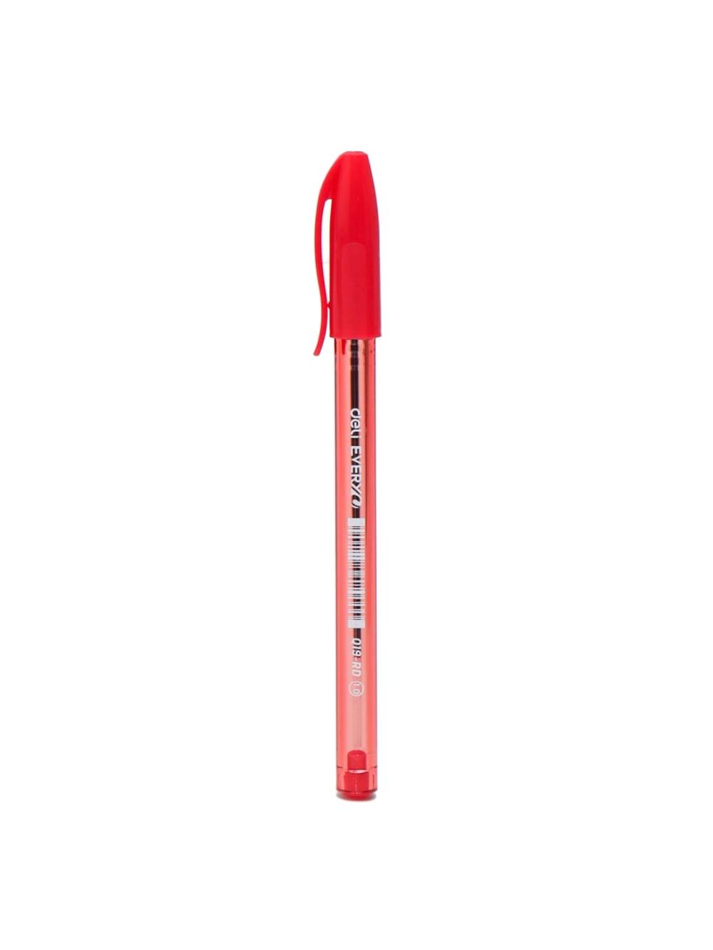 Ruchka 1,0mm (qizil) Deli D-19-RD-EQ 1