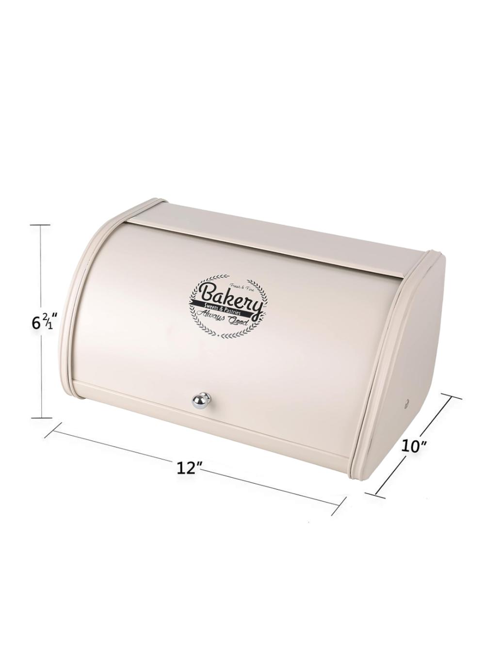 Qopqoqli metall non qutisi Bakery 2