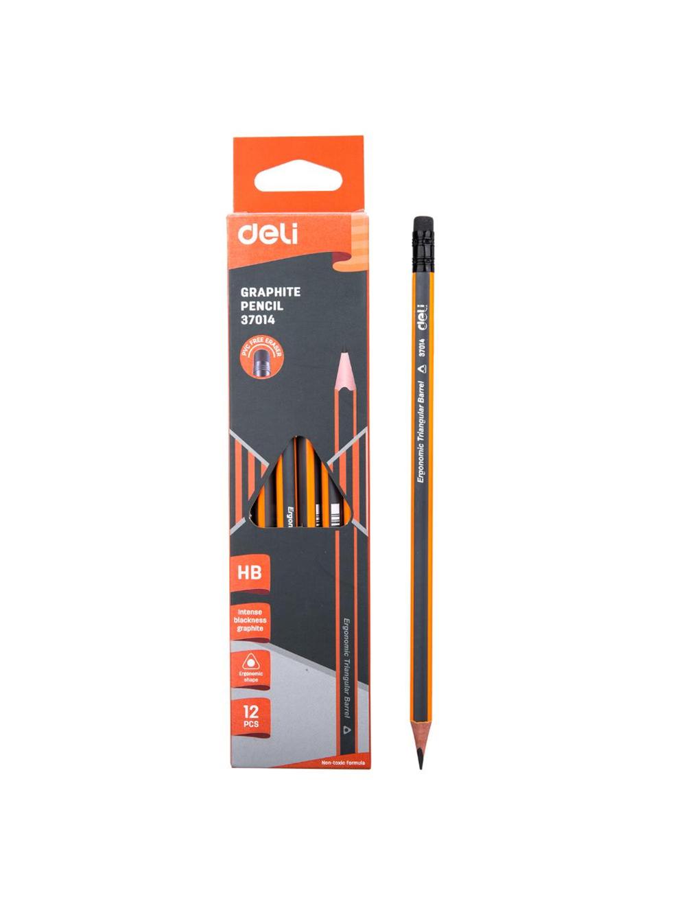 Qalam HB o'chirg'ichli Deli D-37014e 1