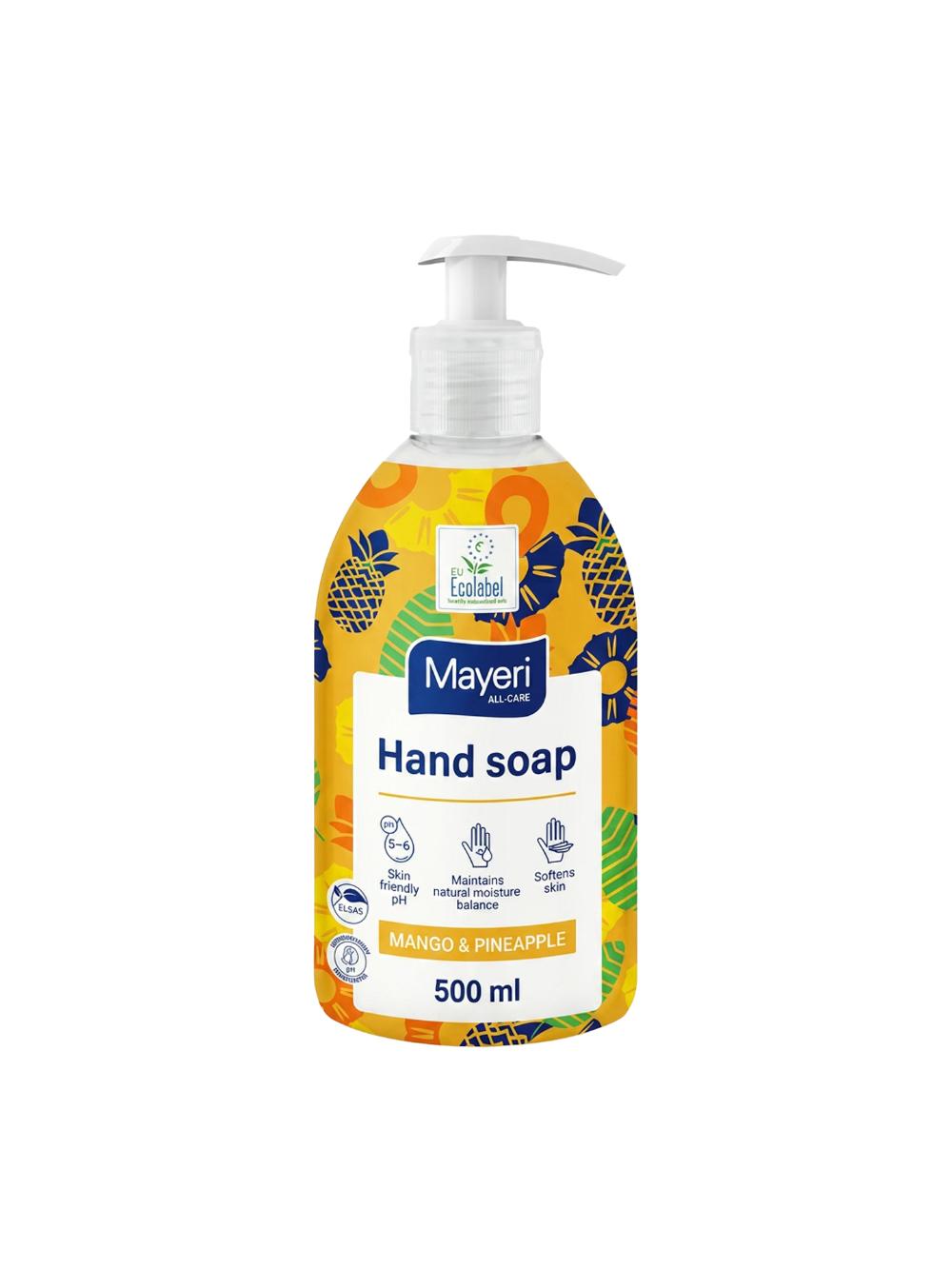 MAYERI ALL-Care Mango-Ananas suyuq sovuni, 500ml*12 dozator bilan, F681 1