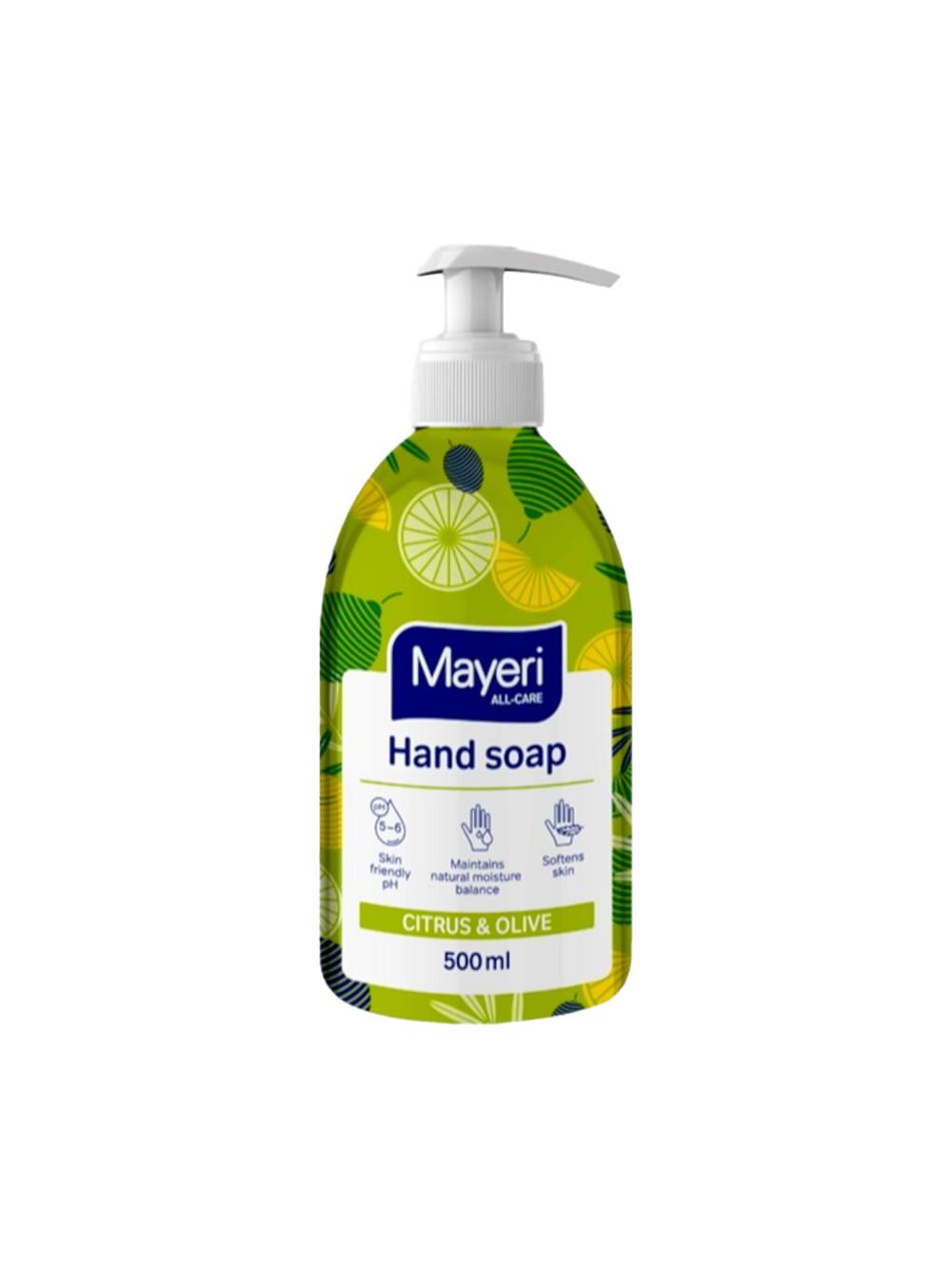 MAYERI ALL-Care suyuq sovun Sitrus va zaytun, 500ml*12 dozator bilan, F621 1