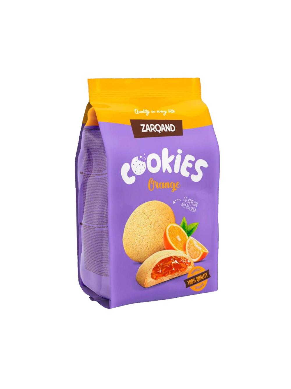 Печенье сдобное Zarqand с начинкой со вкусом апельсина "ORANGE COOKIES" 170 г, Минимальный заказ 1 Коробка, В коробке 12 упаковок. Цена указана за 1 упаковку 1