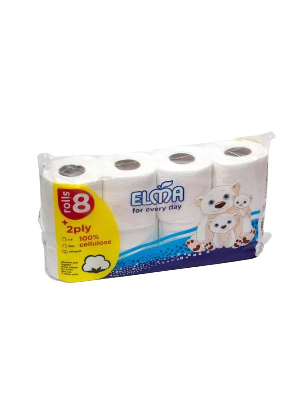 Elma UltraSoft Euro Pack tualet qog‘ozi (8 rulon) 1