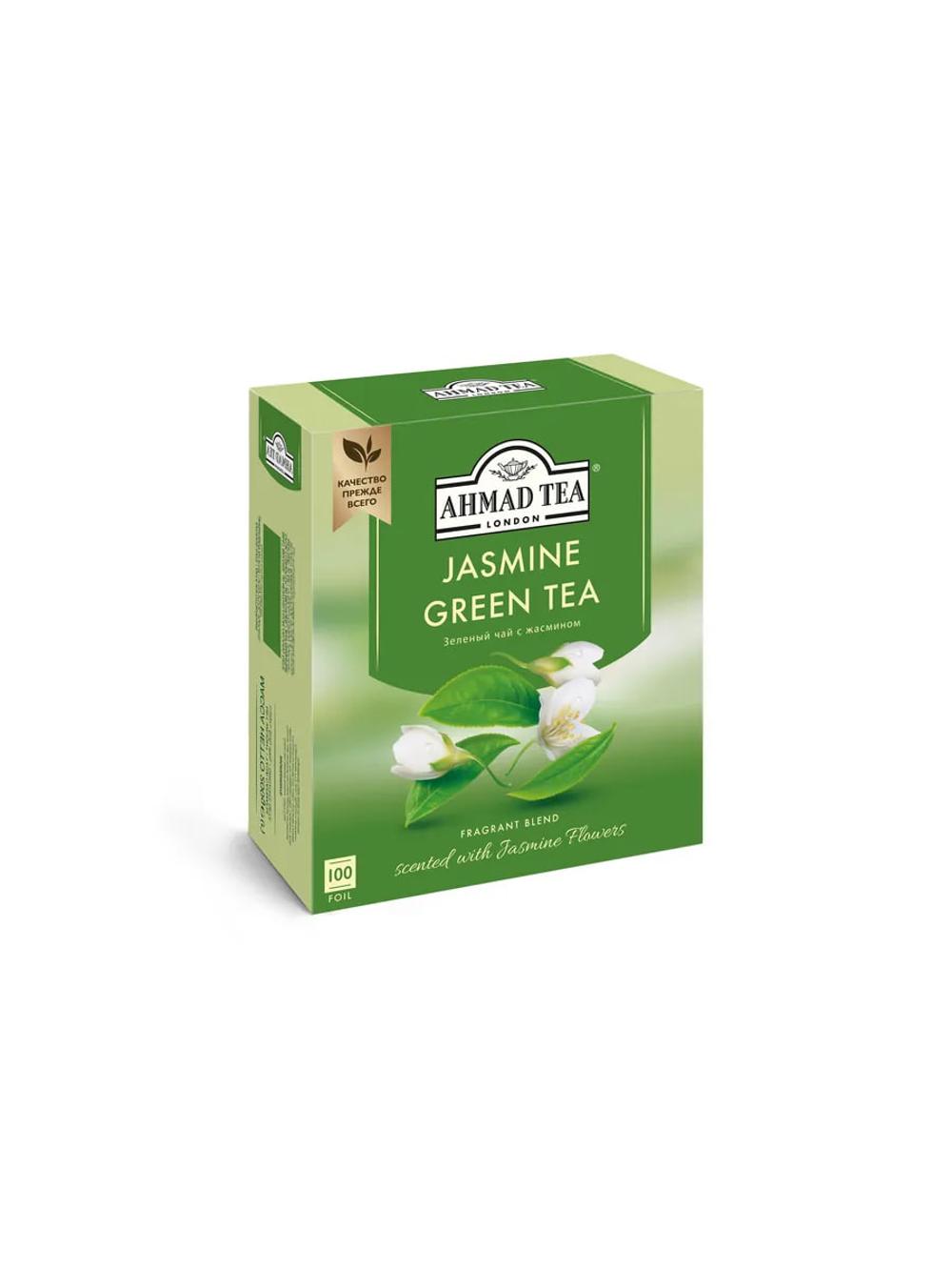 Ahmad tea jasmine зеленый чай 100 пакетиков 1