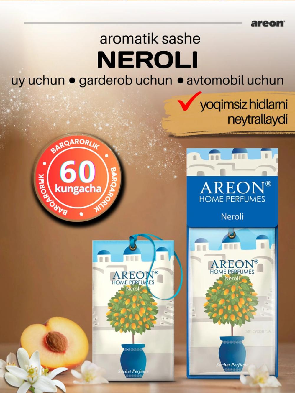 Aromatik sashe Areon Classic, choyshab va shkaf uchun, uy va avtomobil uchun aromasashe 2