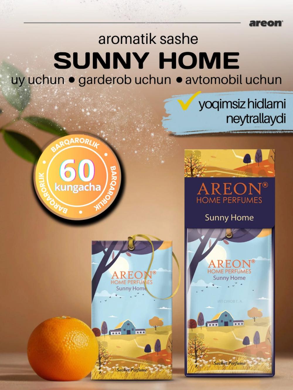 Aromatik sashe Areon Classic, choyshab va shkaf uchun, uy va avtomobil uchun aromasashe 2
