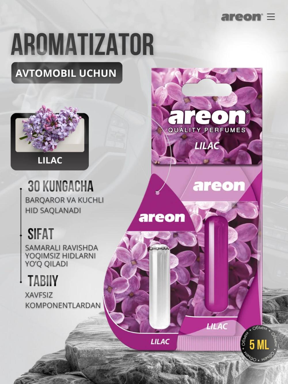Asvijitil avto Areon Mon Liquid 5 ml - mashina uchun asvejitel va hid beruvchi 2