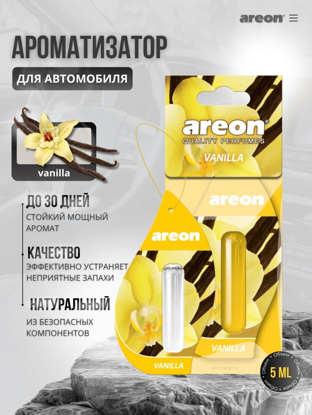 Asvijitil avto Areon Mon Liquid 5 ml - mashina uchun asvejitel va hid beruvchi 1