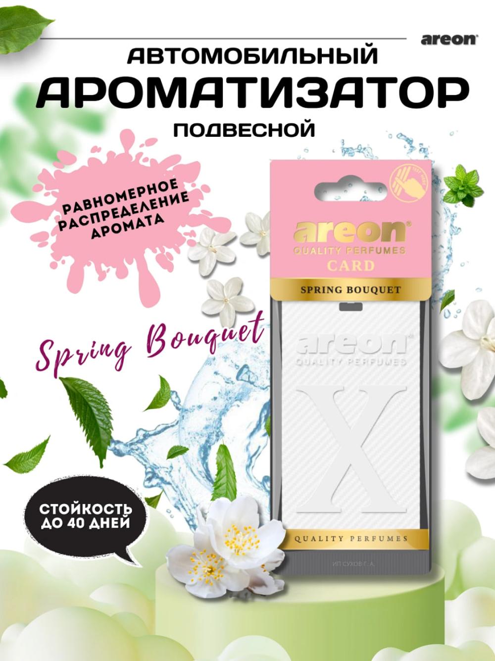 Avtomobil uchun havo yangilagichi Areon X Scented Cards, osiladigan, 40 kungacha bardoshli 1
