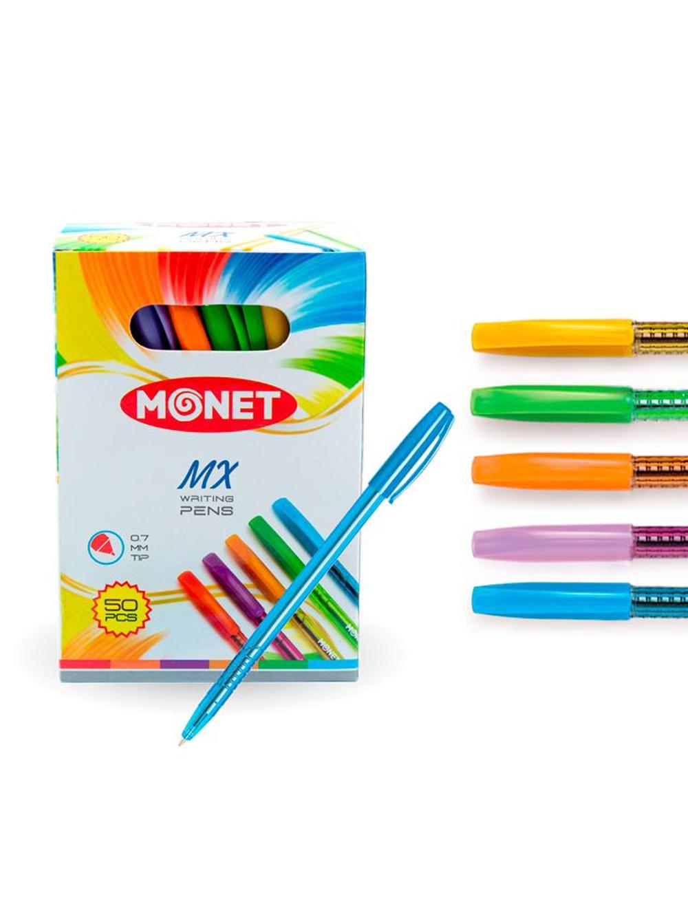 Шариковые ручки Monet MX MN006 (50/2000). Минимальный заказ 1 упаковка, В упаковке 50шт. Цена указана за  упаковку 1