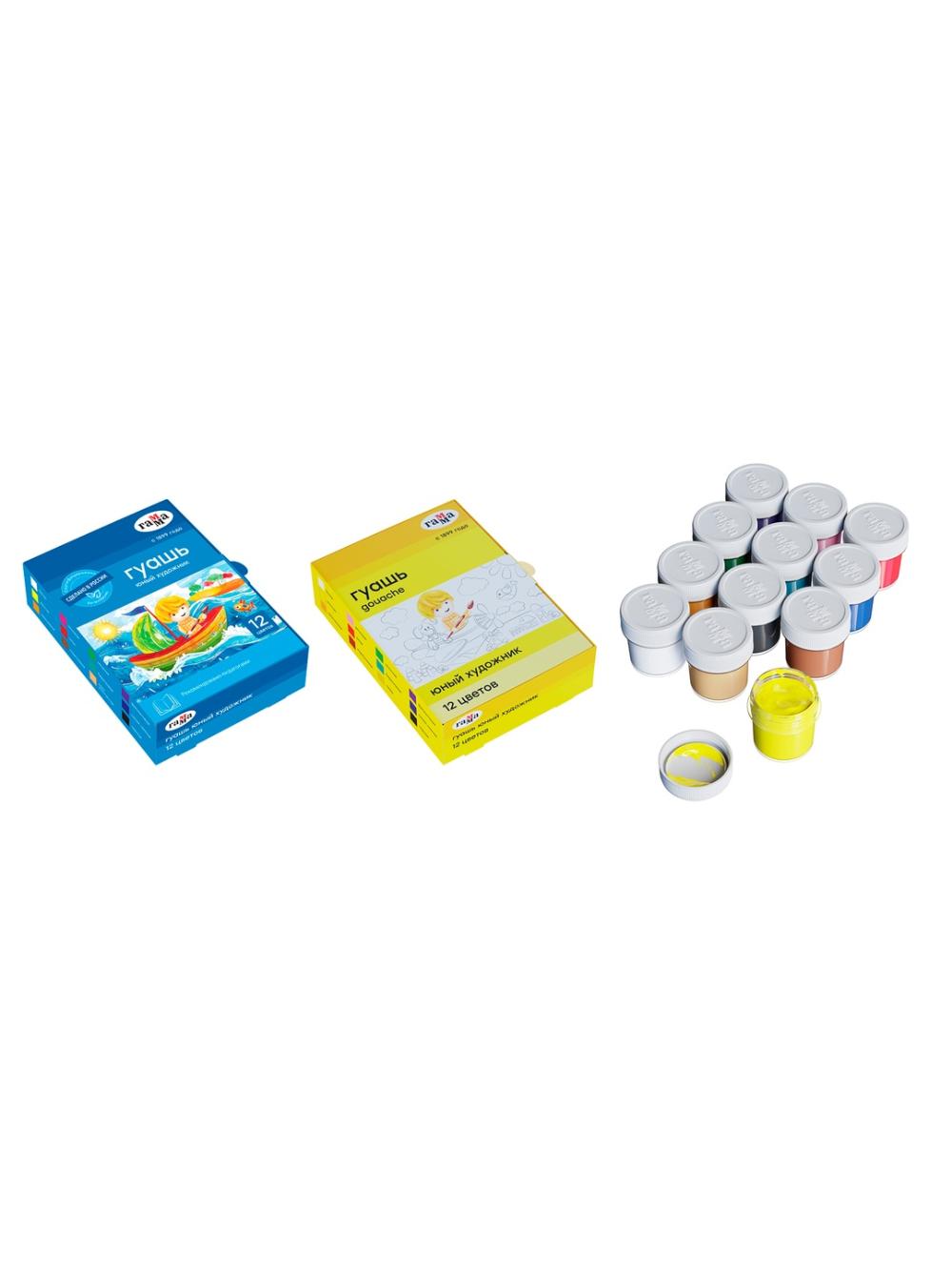 Guash Gamma "Yosh rassom NEW", 12 rang, 17,5ml, karton qadoq (1/8) 221008 1