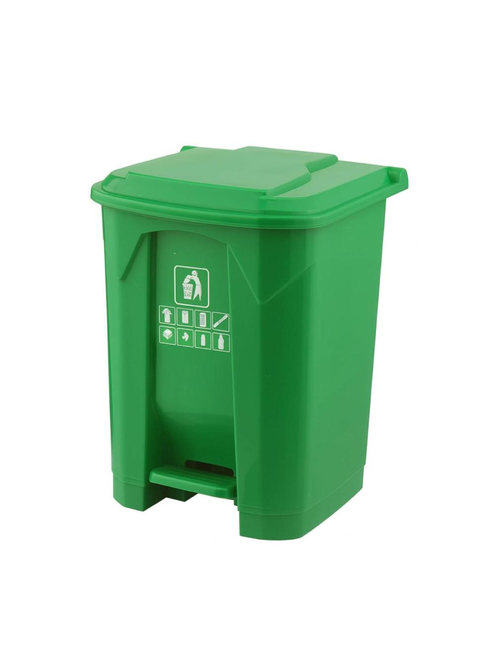 Uy va ofis uchun qopqoqli plastik idish, 45 litrli axlat qutisi (turli xil ranglarda) 1