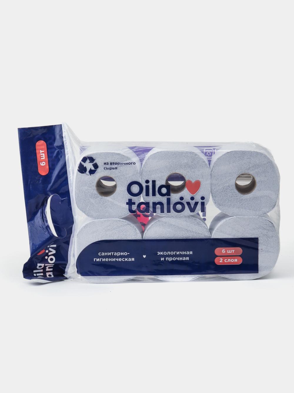 Sanitar-gigienik hojatxona qog'ozi Oila tanlovi, 2 qatlamli, 6 dona 2