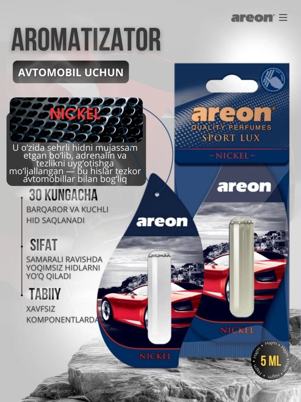 Avtomobil xushbo'ylantiruvchi Areon Lux Sport Liquid, 5 ml 2
