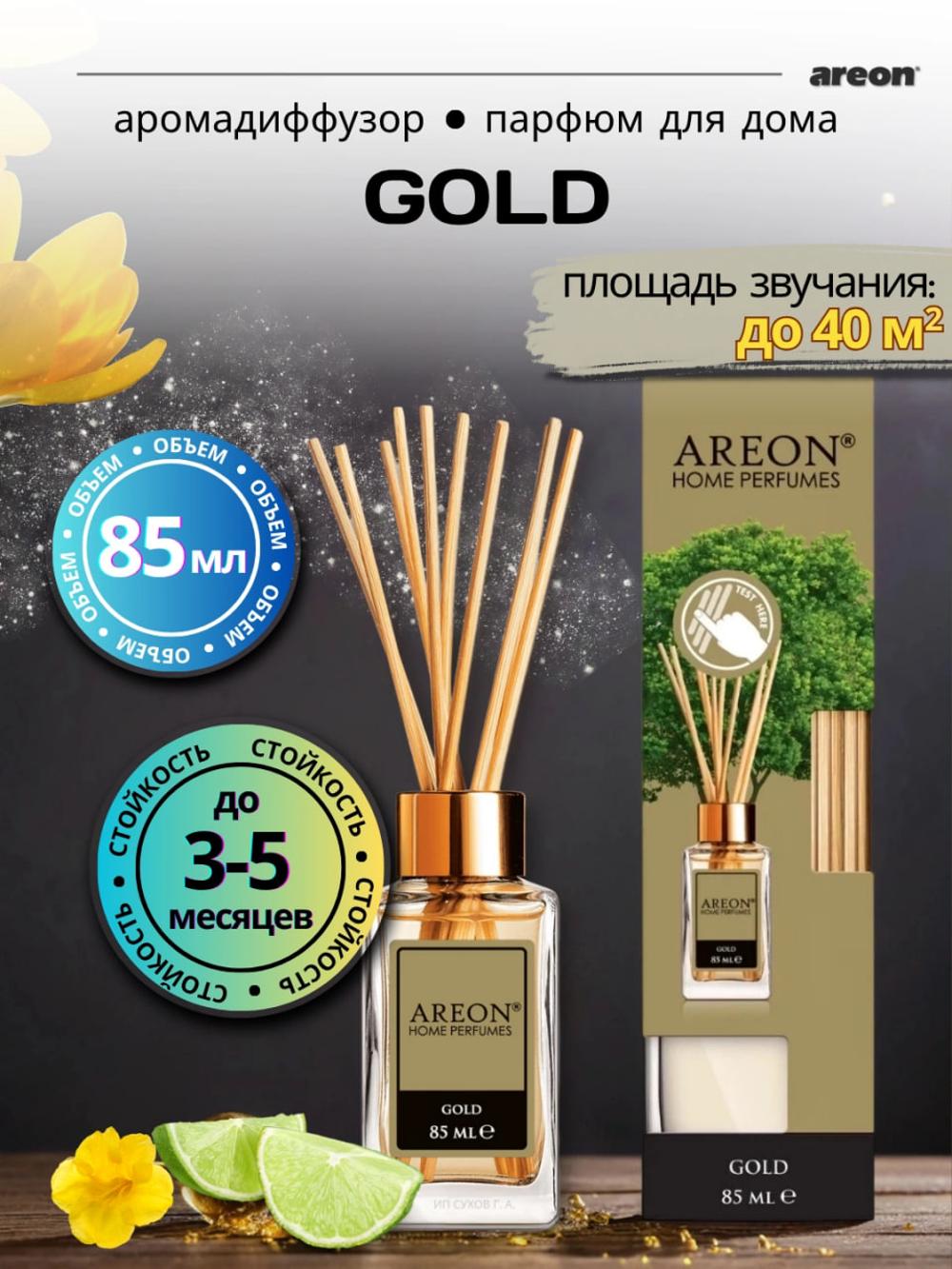 Havo husgbo'ylagich Areon Home Perfume uy va ofis uchun, cho'pli diffuzor, 85 ml 1