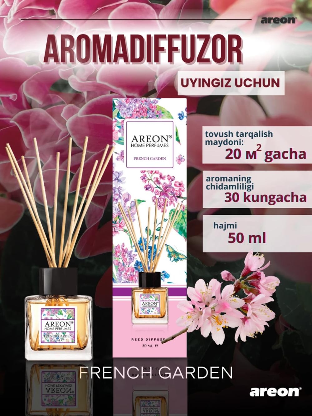 Аромадиффузор Areon Home Perfume Garden 50 мл - ароматизатор воздуха для дома и офиса 2